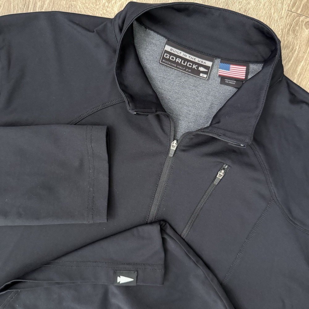 GORUCK Rucking Half Zip Pullover Men's Large Black Performance Polartec